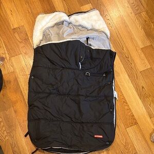 Skip Hop Black and Gray Stroller Footmuff